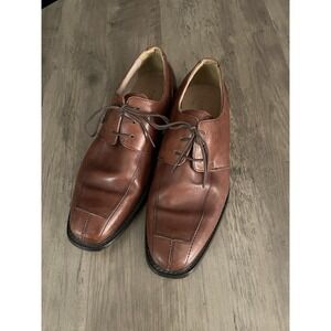The Florsheim Shoe Men's Brown Leather Lace Up Dress Shoes Size 10.5 D 11175-221